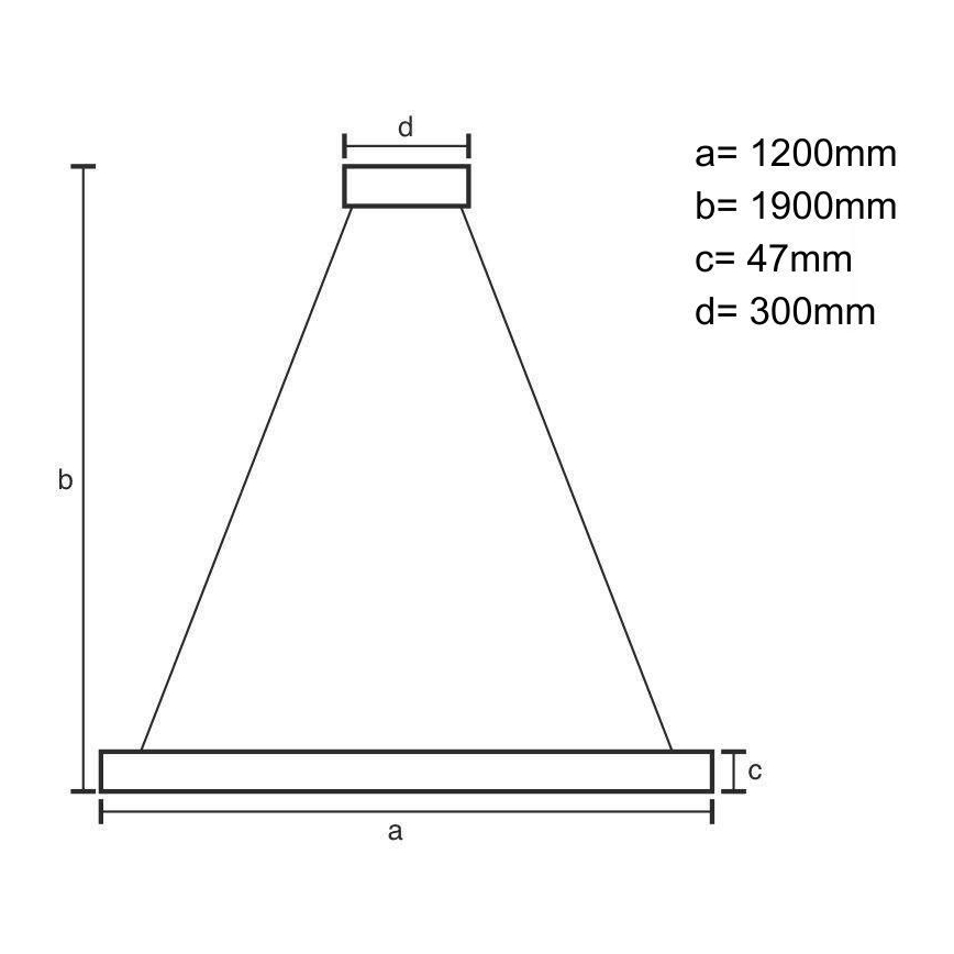 LED ljuskrona med textilsladd LED/22W/230V 4000K 120 cm ask/massivt trä
