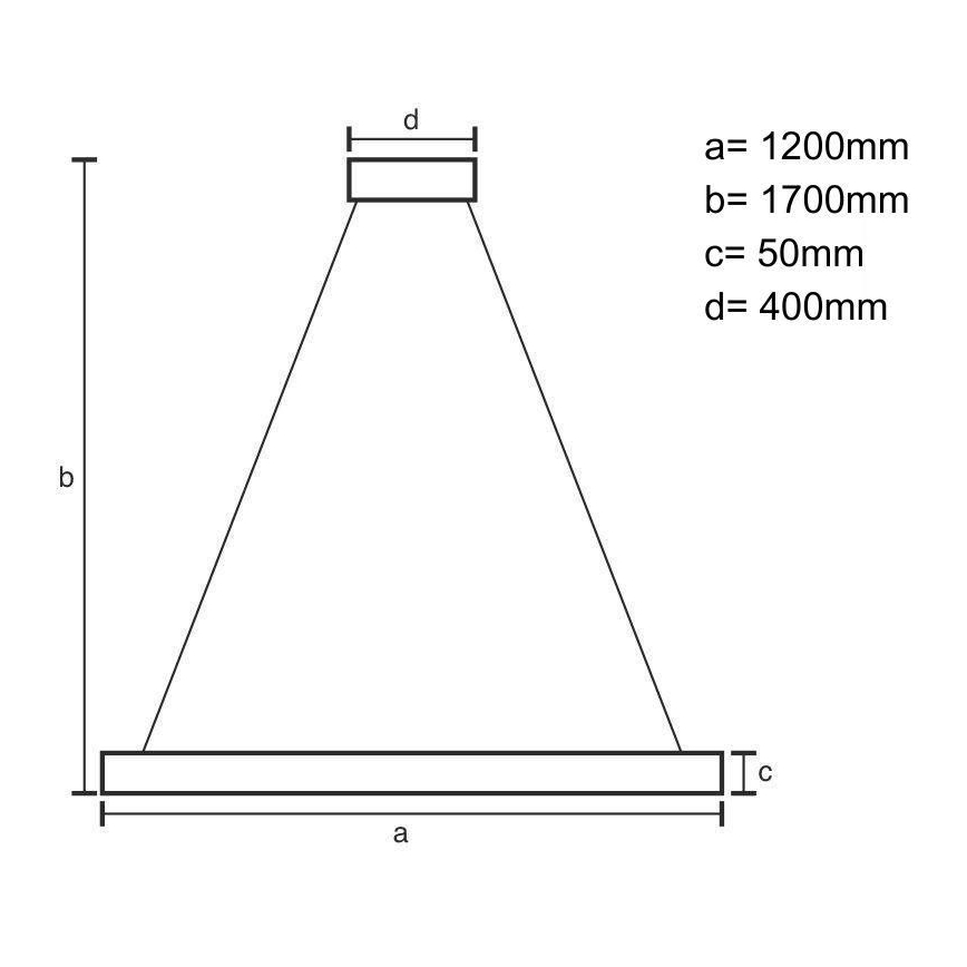 LED ljuskrona med textilsladd LED/22W/230V 4000K 120 cm bok/massivt trä