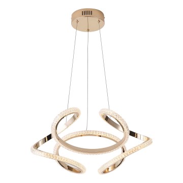 LED ljuskrona med textilsladd LED/24W/230V 3000K 50x120 cm
