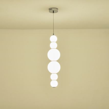 LED ljuskrona med textilsladd LED/24W/230V 3000K