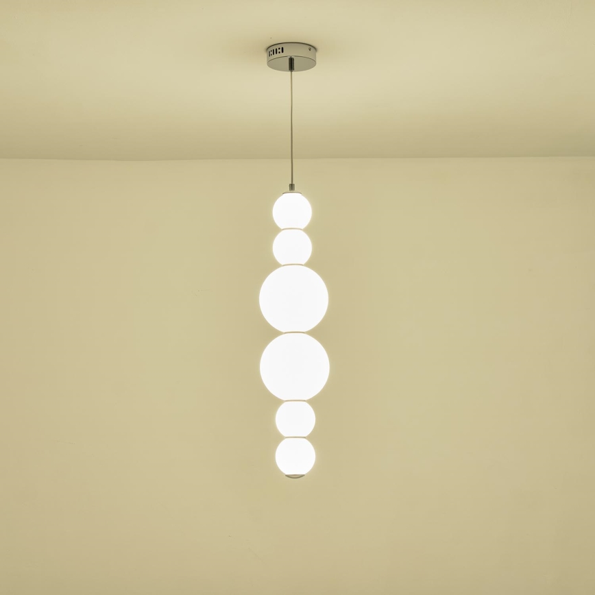 LED ljuskrona med textilsladd LED/24W/230V 3000K
