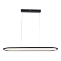 LED ljuskrona med textilsladd LED/24W/230V 3000K svart