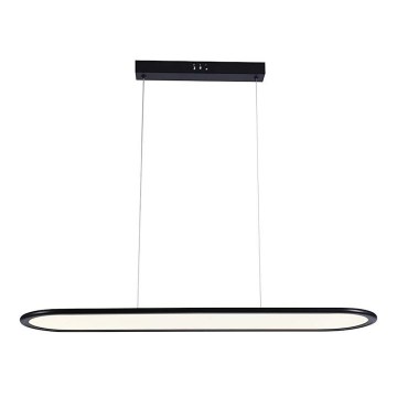 LED ljuskrona med textilsladd LED/24W/230V 3000K svart