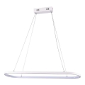 LED ljuskrona med textilsladd LED/24W/230V 3000K vit