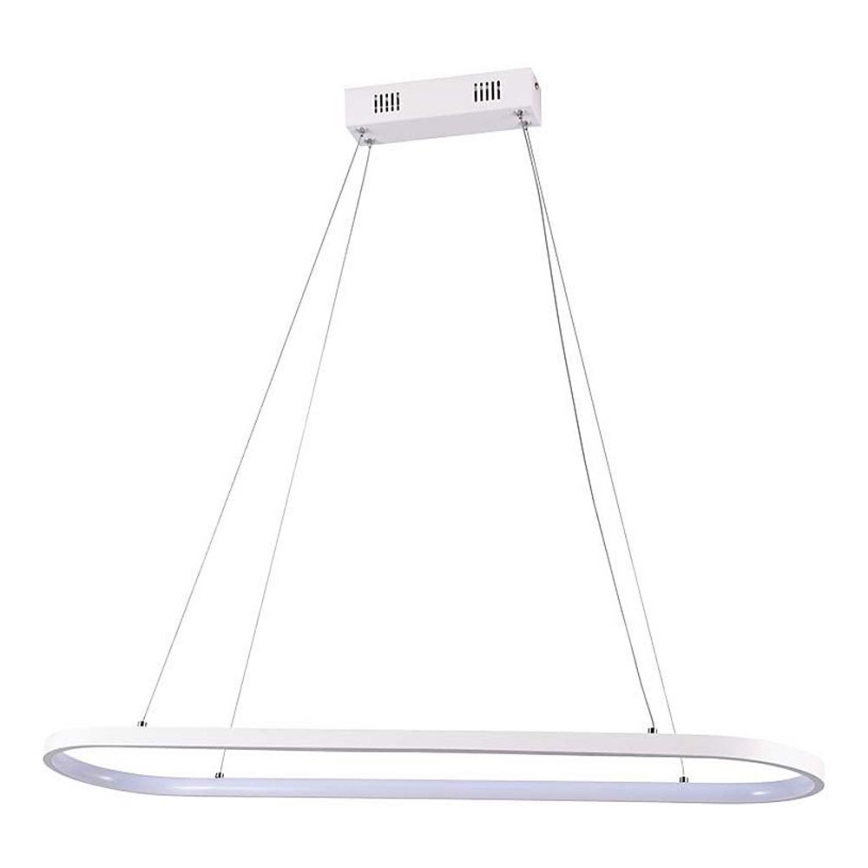 LED ljuskrona med textilsladd LED/24W/230V 3000K vit