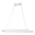 LED ljuskrona med textilsladd LED/24W/230V 3000K vit