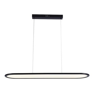 LED ljuskrona med textilsladd LED/24W/230V 4000K svart