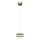 LED ljuskrona med textilsladd LED/25W/230V diameter 20 cm guld
