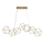 LED ljuskrona med textilsladd LED/28W/230V 3000K guld