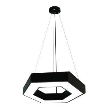 LED ljuskrona med textilsladd LED/28W/230V 4000K diameter 60 cm
