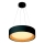 LED ljuskrona med textilsladd LED/30W/230V 3000K diameter 45 cm svart/ek