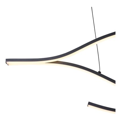 LED ljuskrona med textilsladd LED/30W/230V 3000K