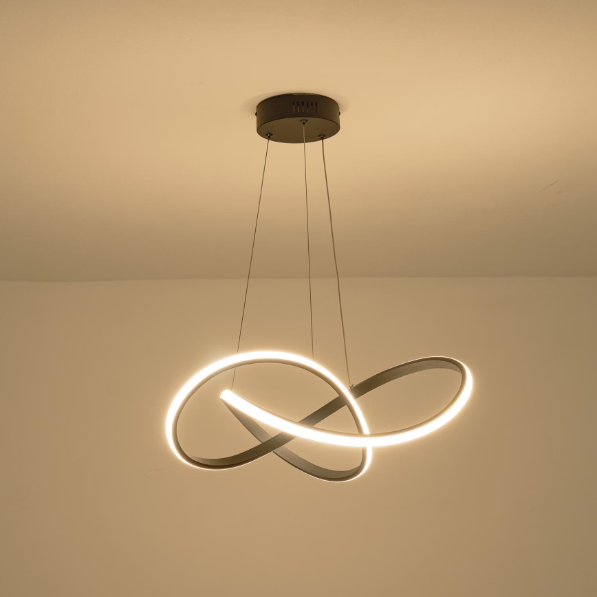LED ljuskrona med textilsladd LED/30W/230V 3000K