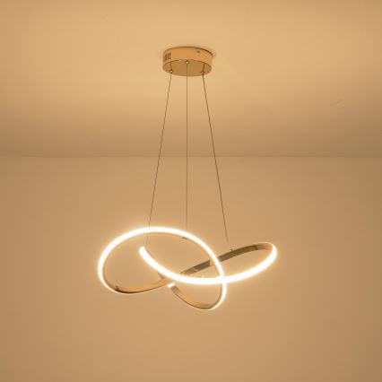 LED ljuskrona med textilsladd LED/30W/230V 3000K