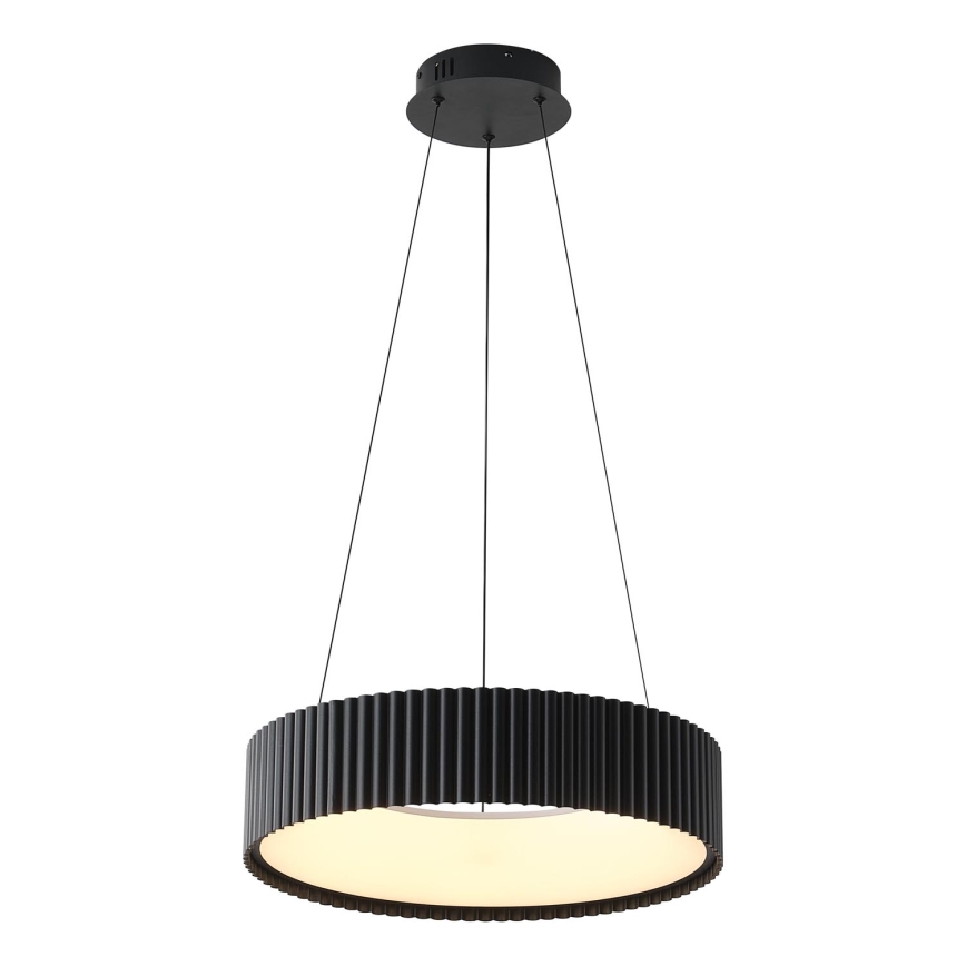 LED ljuskrona med textilsladd LED/30W/230V 3000K svart
