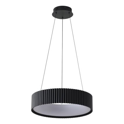 LED ljuskrona med textilsladd LED/30W/230V 3000K svart
