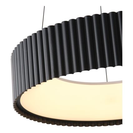 LED ljuskrona med textilsladd LED/30W/230V 3000K svart
