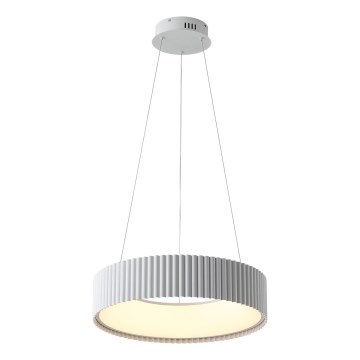 LED ljuskrona med textilsladd LED/30W/230V 3000K vit