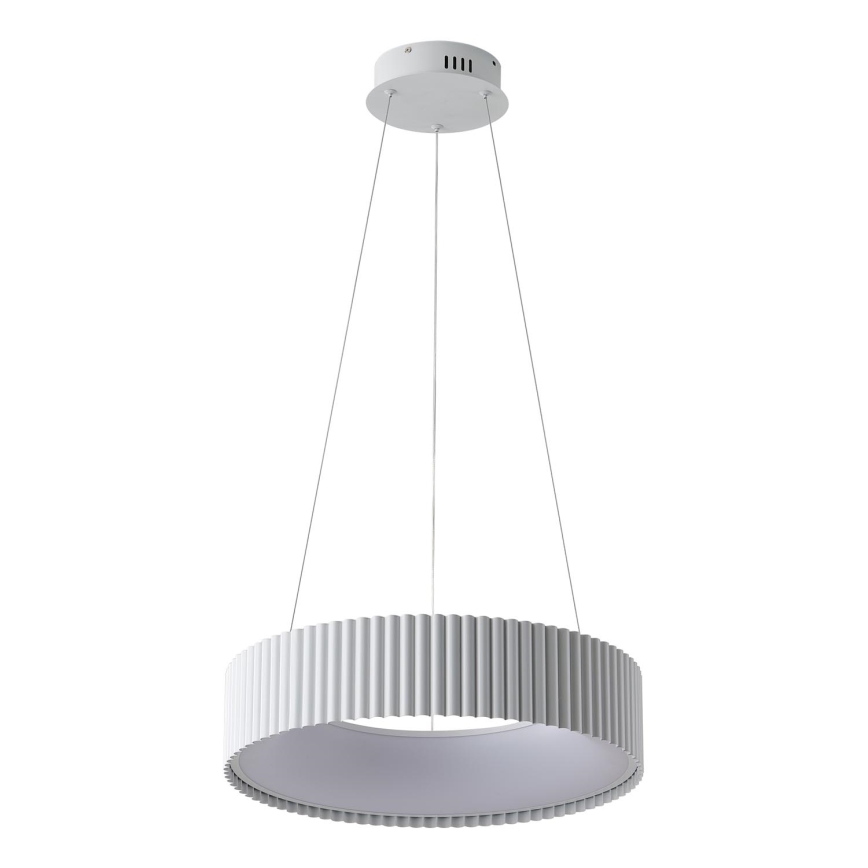 LED ljuskrona med textilsladd LED/30W/230V 3000K vit