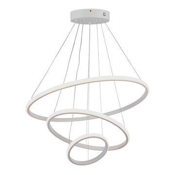 LED ljuskrona med textilsladd LED/32W/230V 3000K vit
