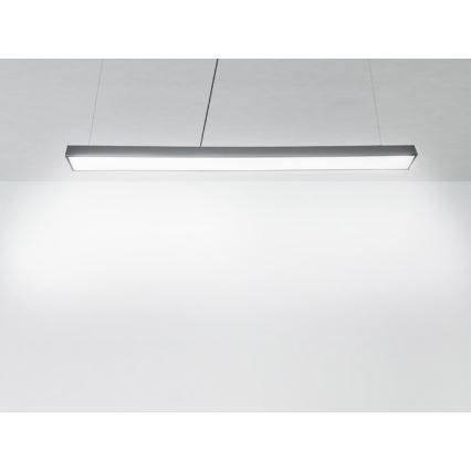 LED ljuskrona med textilsladd LED/32W/230V 4000K diameter 120 cm svart