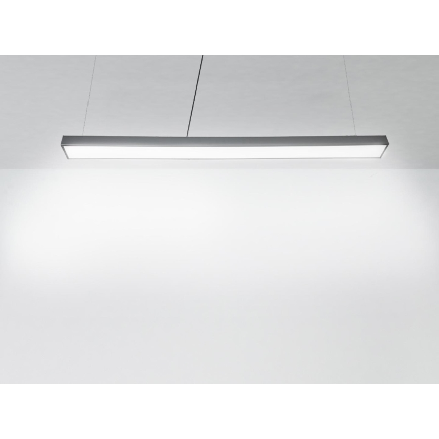 LED ljuskrona med textilsladd LED/32W/230V 4000K diameter 120 cm svart