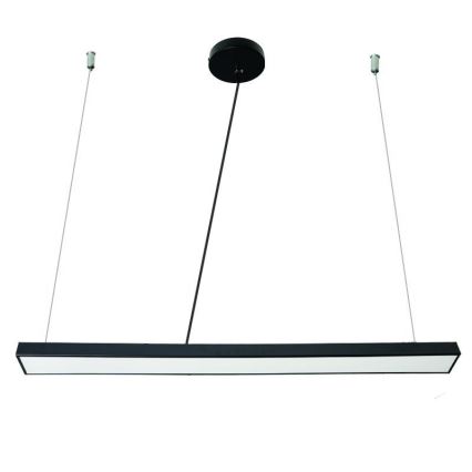 LED ljuskrona med textilsladd LED/32W/230V 4000K diameter 120 cm svart