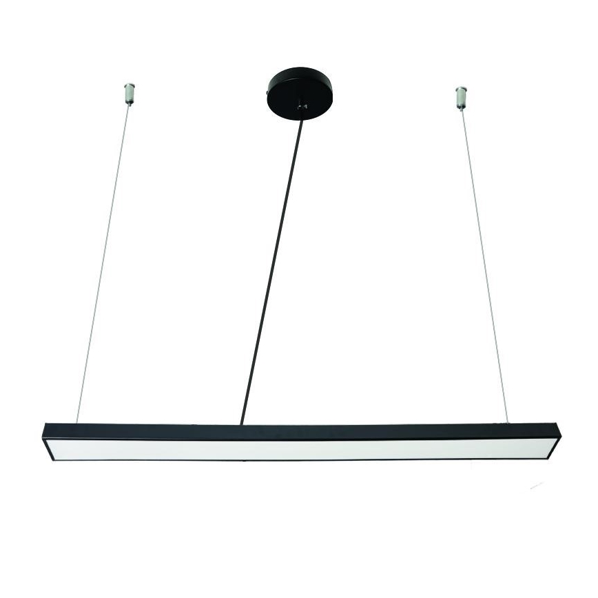LED ljuskrona med textilsladd LED/32W/230V 4000K diameter 120 cm svart