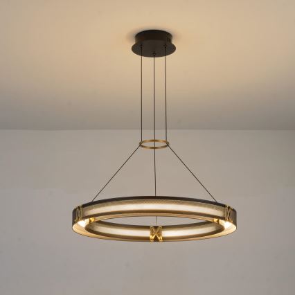 LED ljuskrona med textilsladd LED/33W/230V 3000K 62x120 cm