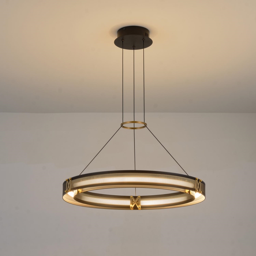 LED ljuskrona med textilsladd LED/33W/230V 3000K 62x120 cm