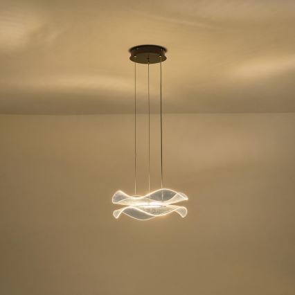 LED ljuskrona med textilsladd LED/34W/230V 3000K