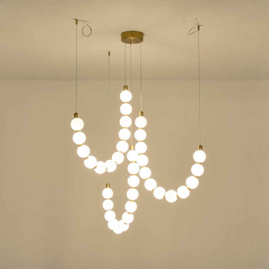 LED ljuskrona med textilsladd LED/35W/230V 3000K