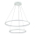 LED ljuskrona med textilsladd LED/37W/230V 3000K vit