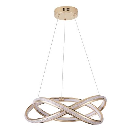 LED ljuskrona med textilsladd LED/38W/230V 3000K 50x120 cm