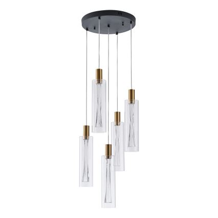 LED ljuskrona med textilsladd LED/38W/230V 3000K