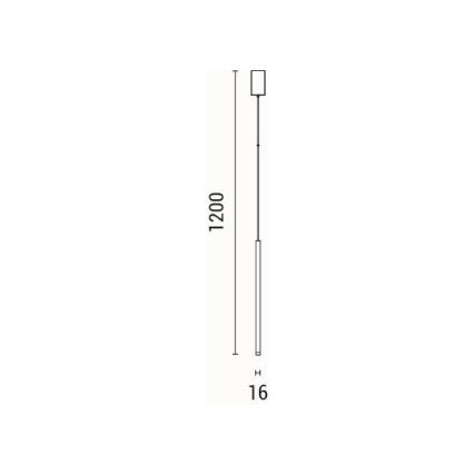 LED ljuskrona med textilsladd LED/3W/230V 3000K diameter 6 cm