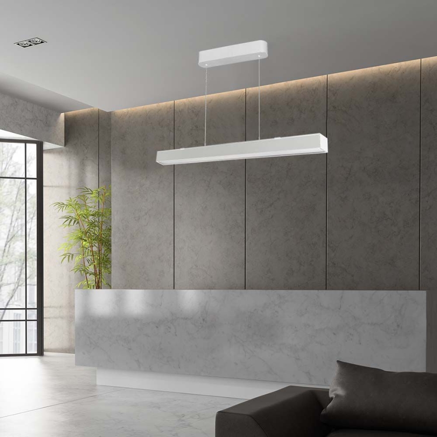 LED ljuskrona med textilsladd LED/40W/230V 3000/4000/6400K vit