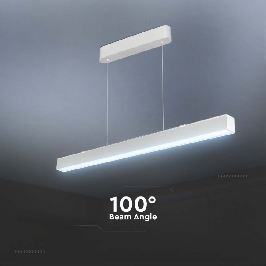 LED ljuskrona med textilsladd LED/40W/230V 3000/4000/6400K vit