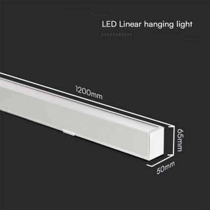 LED ljuskrona med textilsladd LED/40W/230V 3000/4000/6400K vit