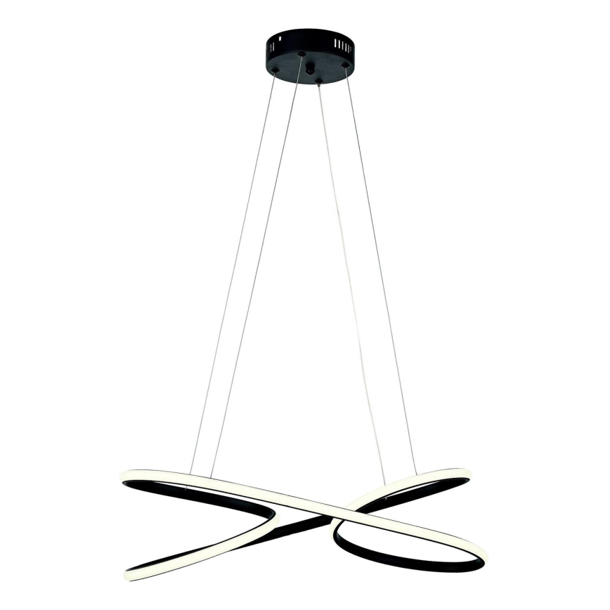 LED ljuskrona med textilsladd LED/40W/230V 4000K svart