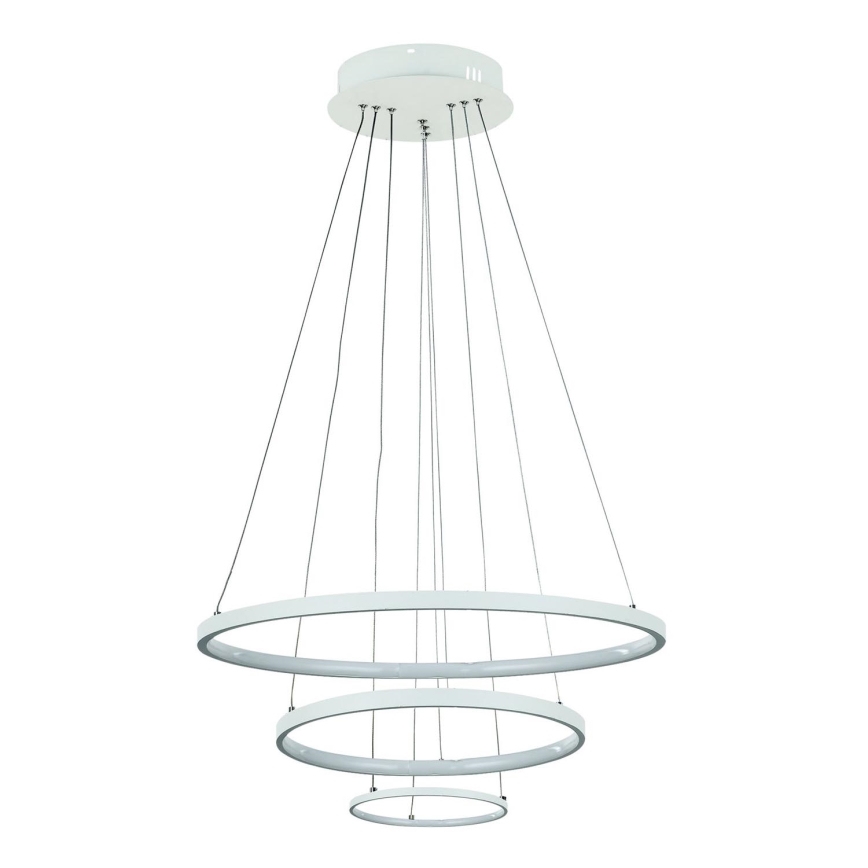 LED ljuskrona med textilsladd LED/42W/230V 3000K vit