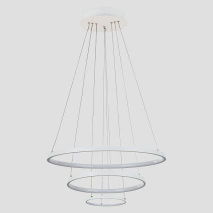 LED ljuskrona med textilsladd LED/42W/230V 3000K vit