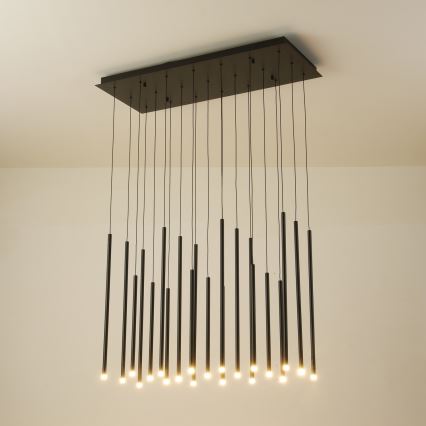 LED ljuskrona med textilsladd LED/47W/230V 3000K