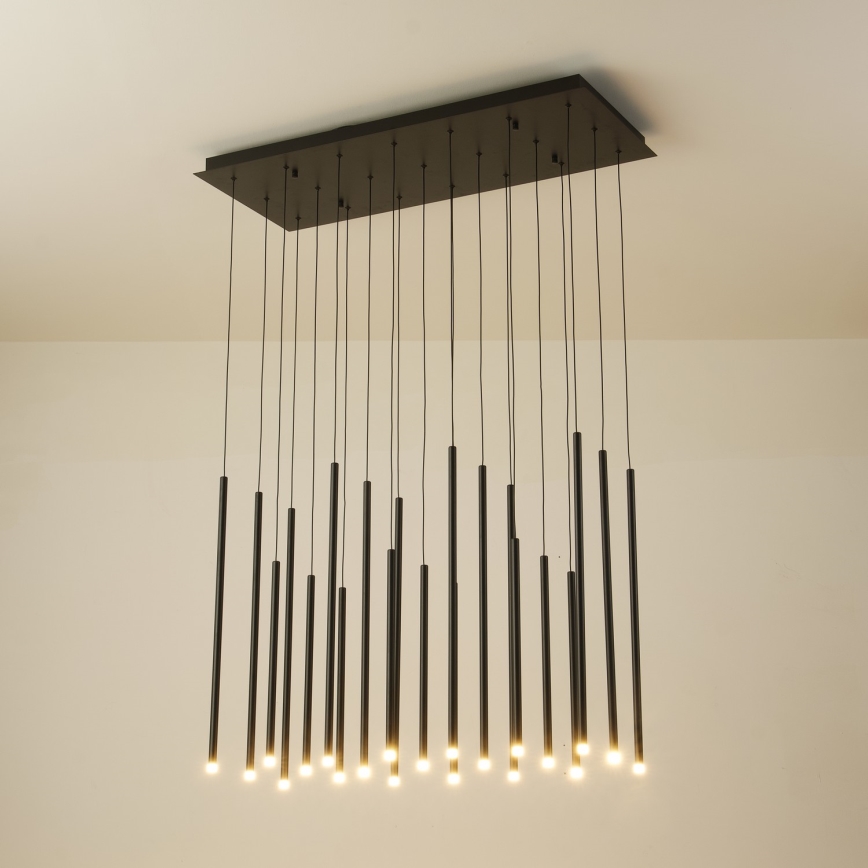 LED ljuskrona med textilsladd LED/47W/230V 3000K