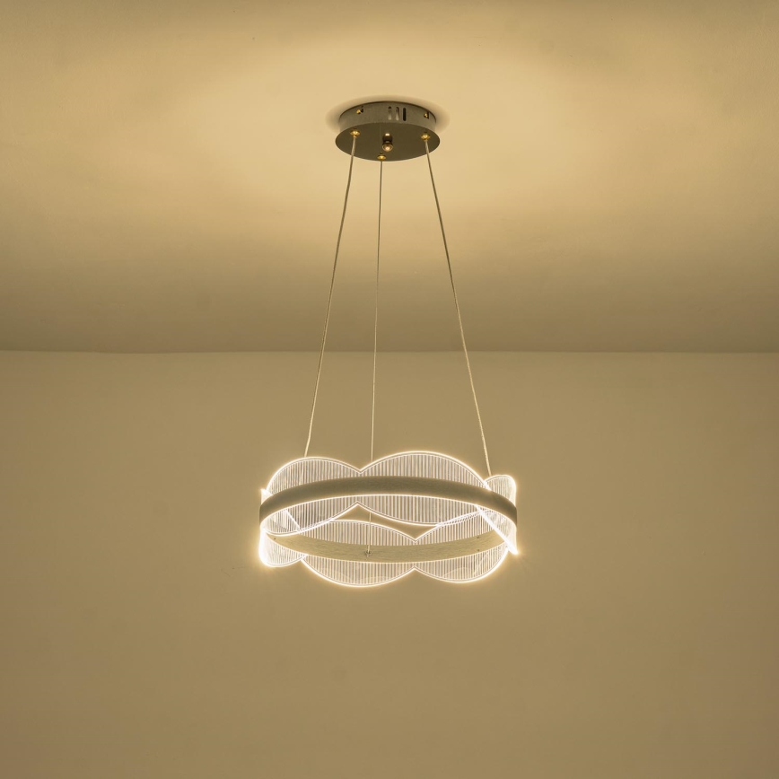 LED ljuskrona med textilsladd LED/48W/230V 3000K
