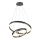 LED ljuskrona med textilsladd LED/50W/230V 3000K diameter 62 cm brun
