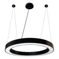 LED ljuskrona med textilsladd LED/50W/230V 4000K diameter 100 cm svart