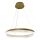 LED ljuskrona med textilsladd LED/52W/230V diameter 60 cm guld