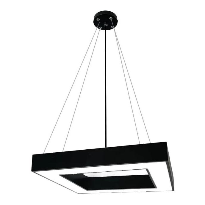 LED ljuskrona med textilsladd LED/55W/230V 4000K 80x80 cm