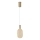 LED ljuskrona med textilsladd LED/6,3W/230V 3000K guld diameter 13 cm
